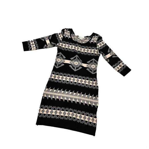Vintage Denim & Supply Aztec Knit Dress Made in USA Small - Picture 6 of 6